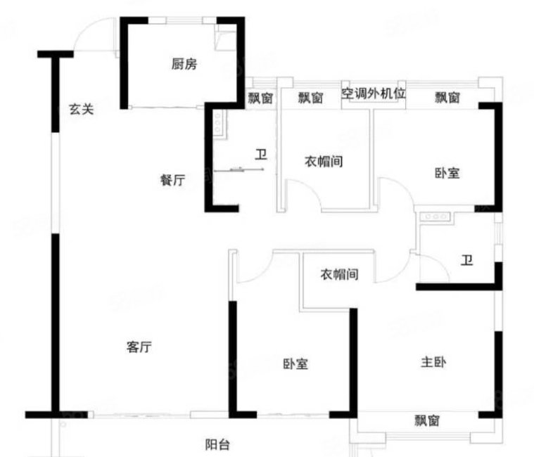 碧桂园珺悦府4室2厅2卫143㎡南北120万