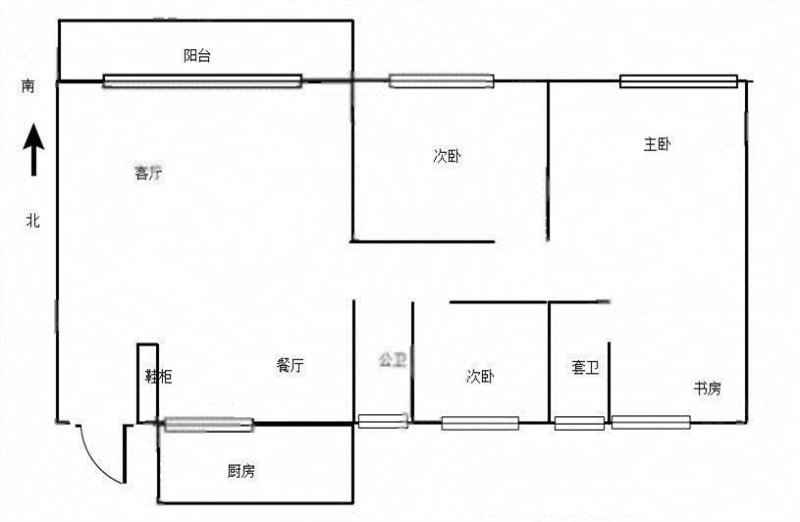 名仕花园3室2厅2卫121㎡南北478万