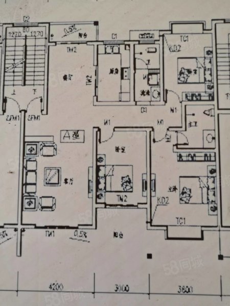 唐家岭农贸市场3室2厅2卫135㎡东西29万