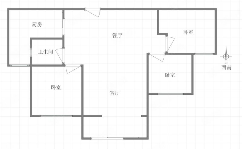 融创欧麓花园城博琅郡(二期南区)3室2厅1卫83.8㎡西南73万