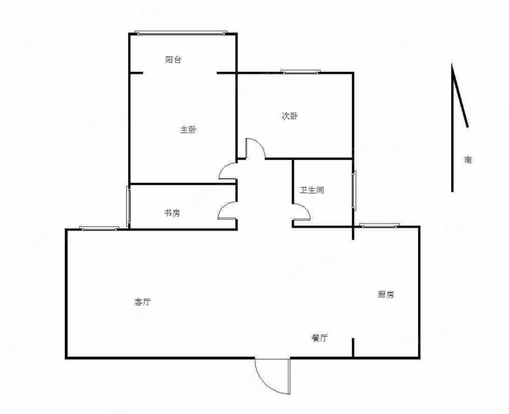 西建天茂城3室2厅1卫103.47㎡南北82.8万