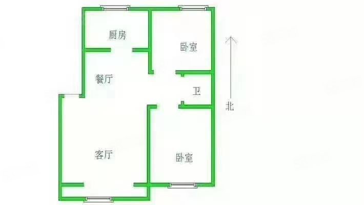 长城新居2室2厅1卫87㎡南北40万