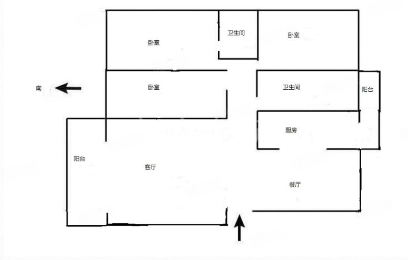 金地嘉园3室2厅2卫130㎡南北78.9万