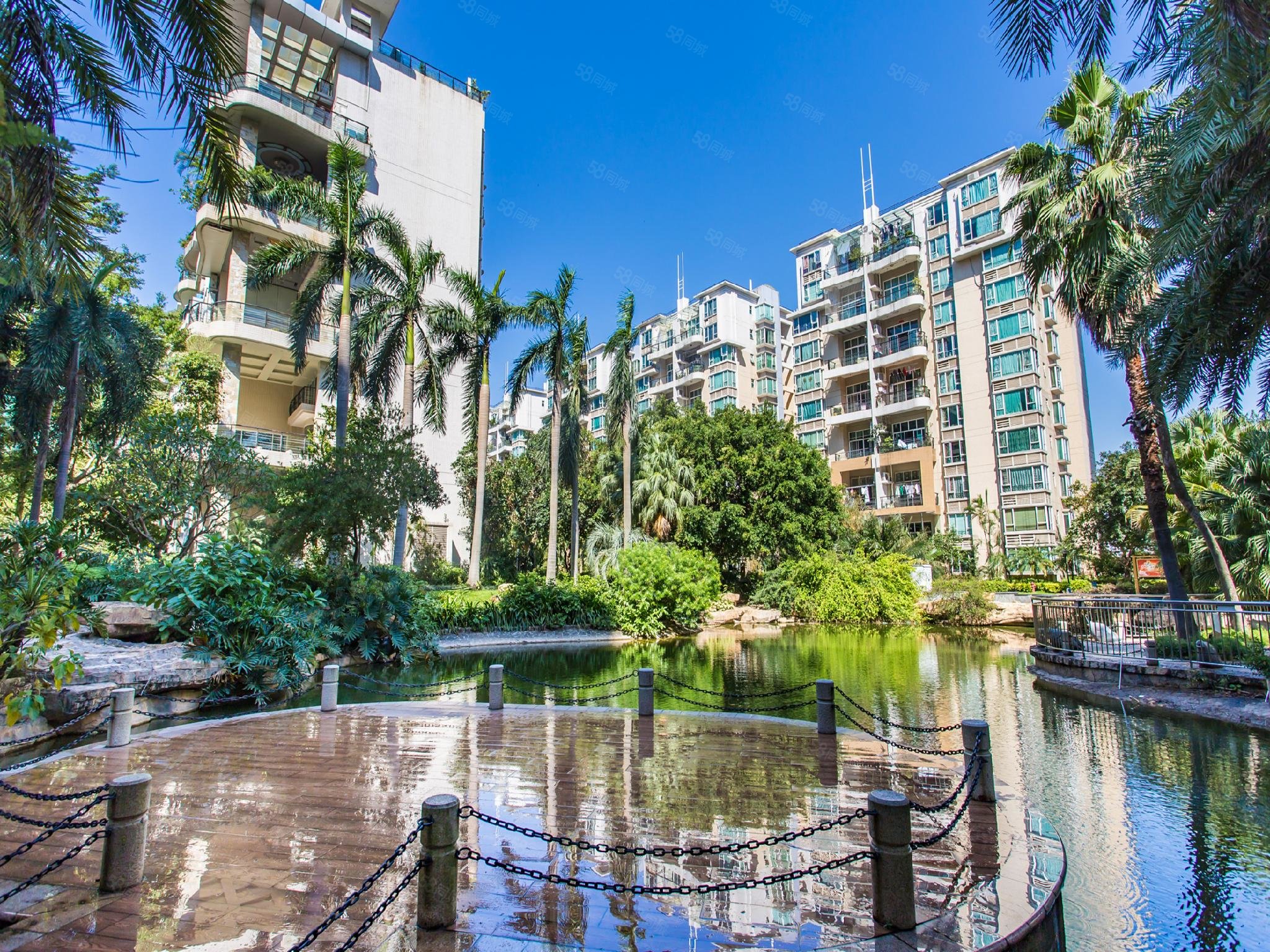 东区水云轩五期毛坯3房中间不靠路南北通看花园