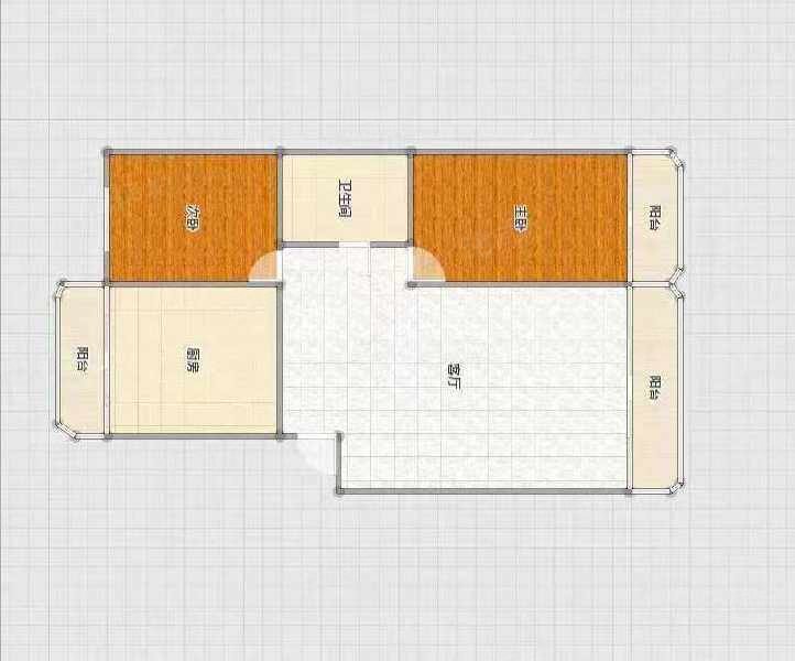 欧洲新城2室1厅1卫110㎡南北110万