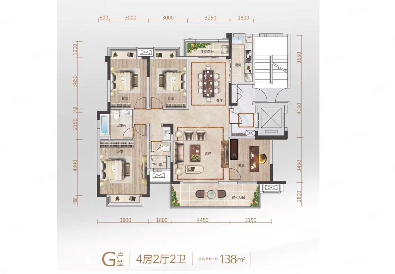 南北通透 大唐印象 高端小区 内部房源11000一平