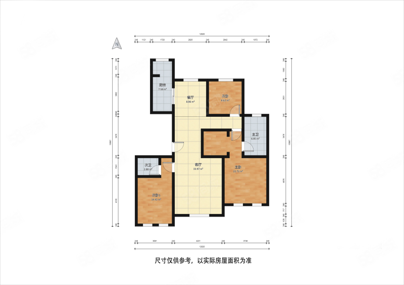 融创半湾半岛3室2厅2卫139.89㎡南北226万