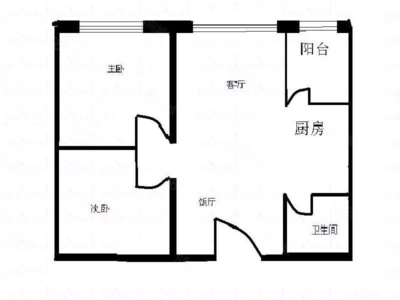 恒大雅苑2室2厅1卫97.52㎡南北35.5万