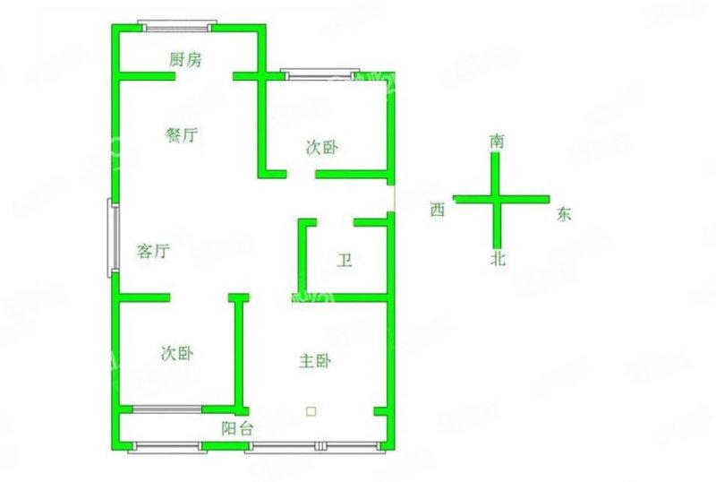 翔宇家园3室2厅1卫122㎡南56万