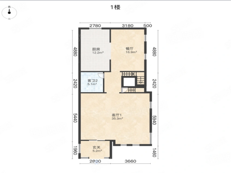 威尼斯花园3室3厅3卫320㎡南北1300万