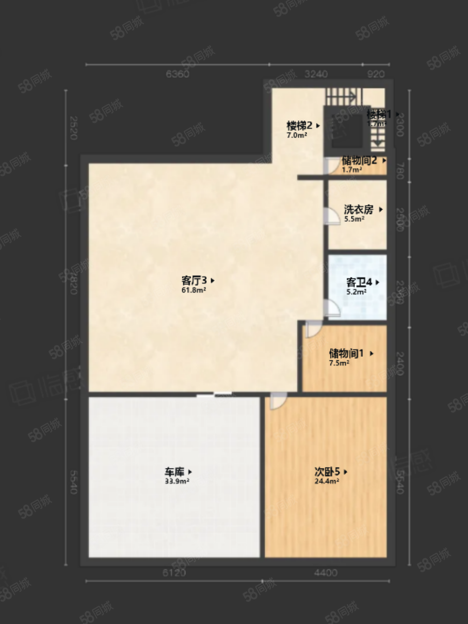 國瑞熙墅二區(qū)5室2廳3衛(wèi)418.21㎡南北1550萬