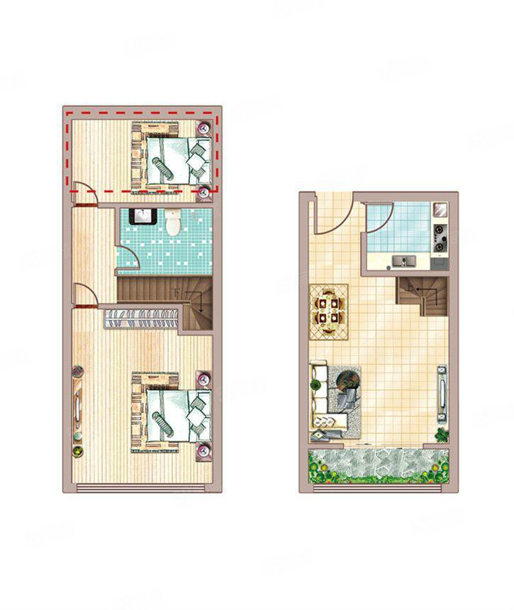 文一塘溪津门(商住楼)2室2厅1卫58.43㎡南50.68万