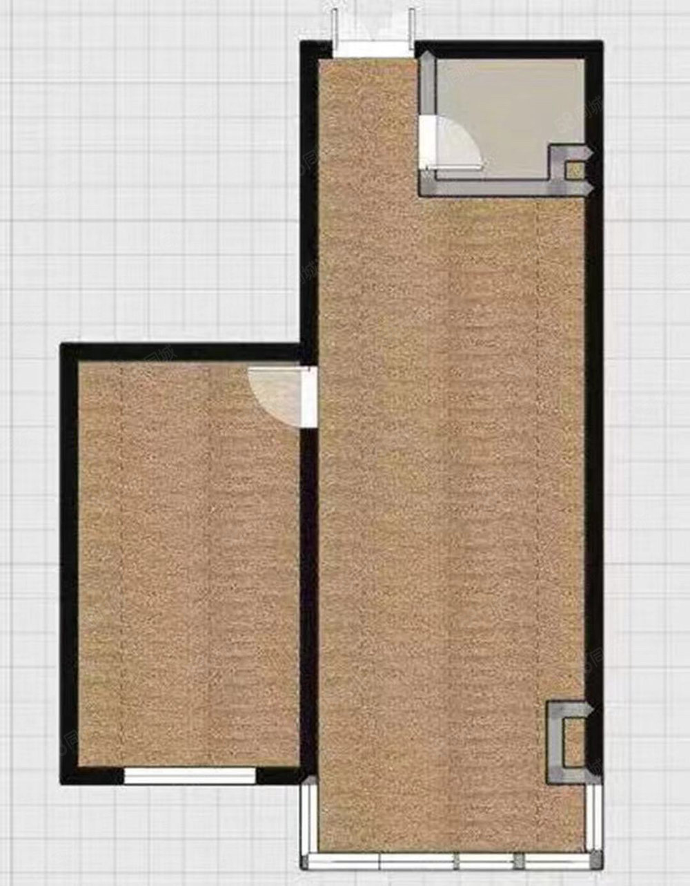 新丹溪2室1厅1卫90㎡南北37.8万