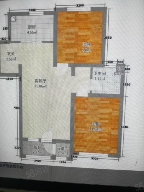 傅屯嘉园1室1厅1卫68㎡南北49万