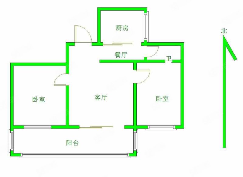 园林小区四期金郁嘉园2室2厅1卫120㎡南北59.9万