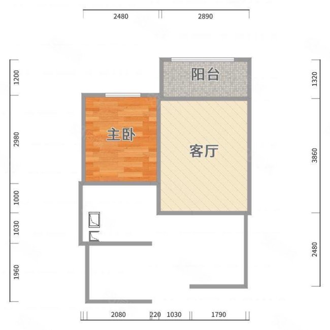 红旺家园1室1厅1卫59.29㎡南24.8万