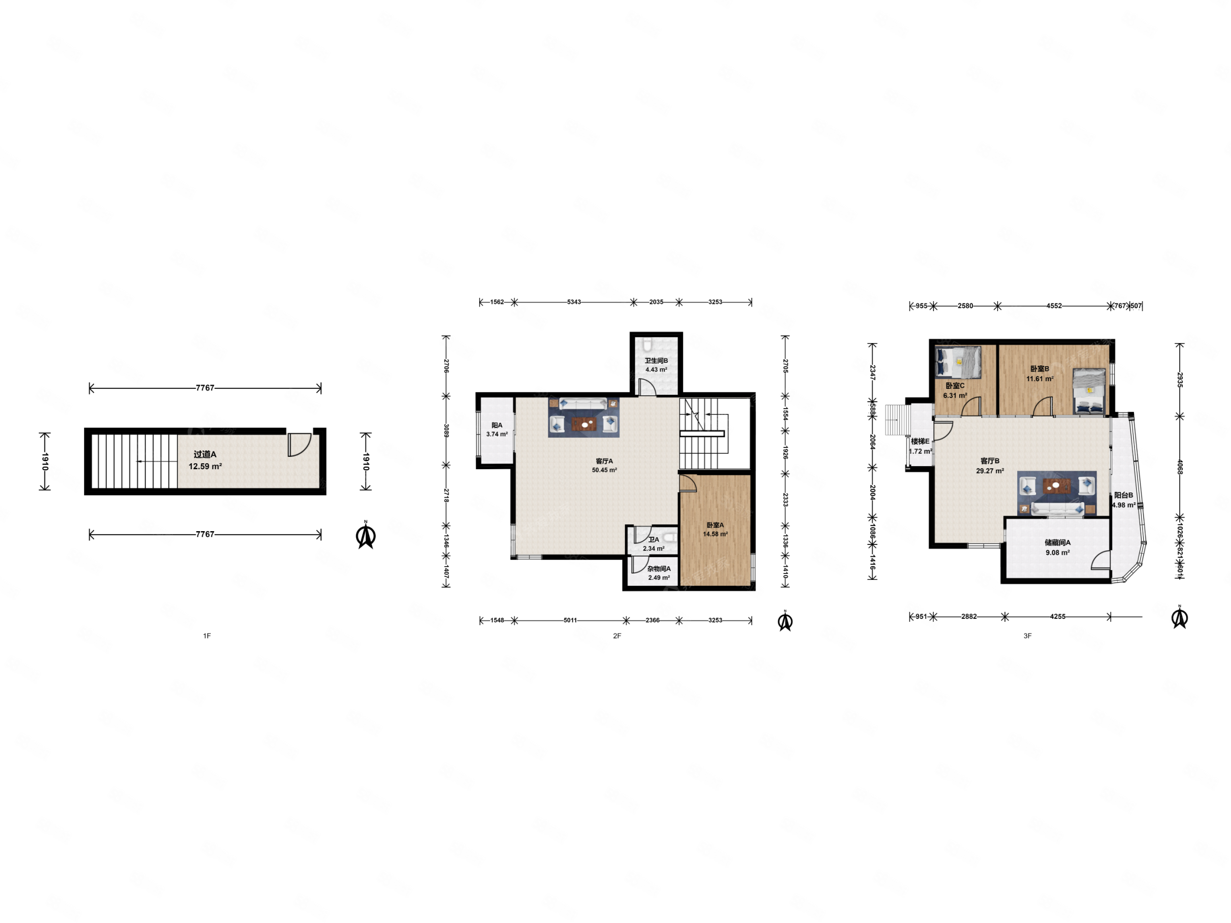 峻峰華亭3室2廳2衛(wèi)200.85㎡東西1020萬