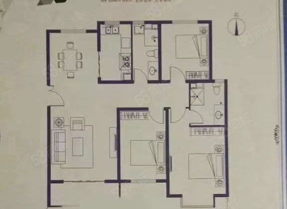 荣御新天地3室1厅136㎡83万二手房图片