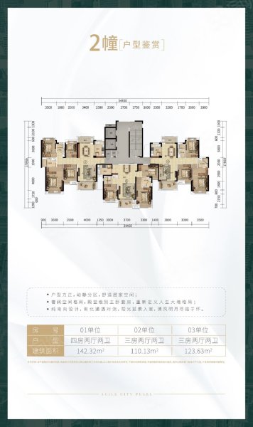 熹玥花园4室2厅2卫142.32㎡南北72.5万