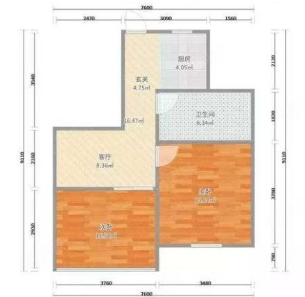 湘氮新3区2室2厅1卫73㎡南北14.8万
