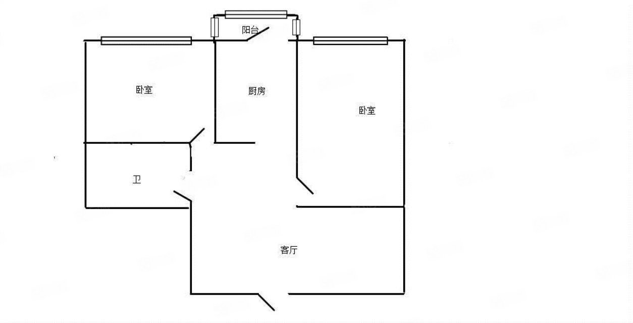 红星家园2室1厅1卫67㎡南34万