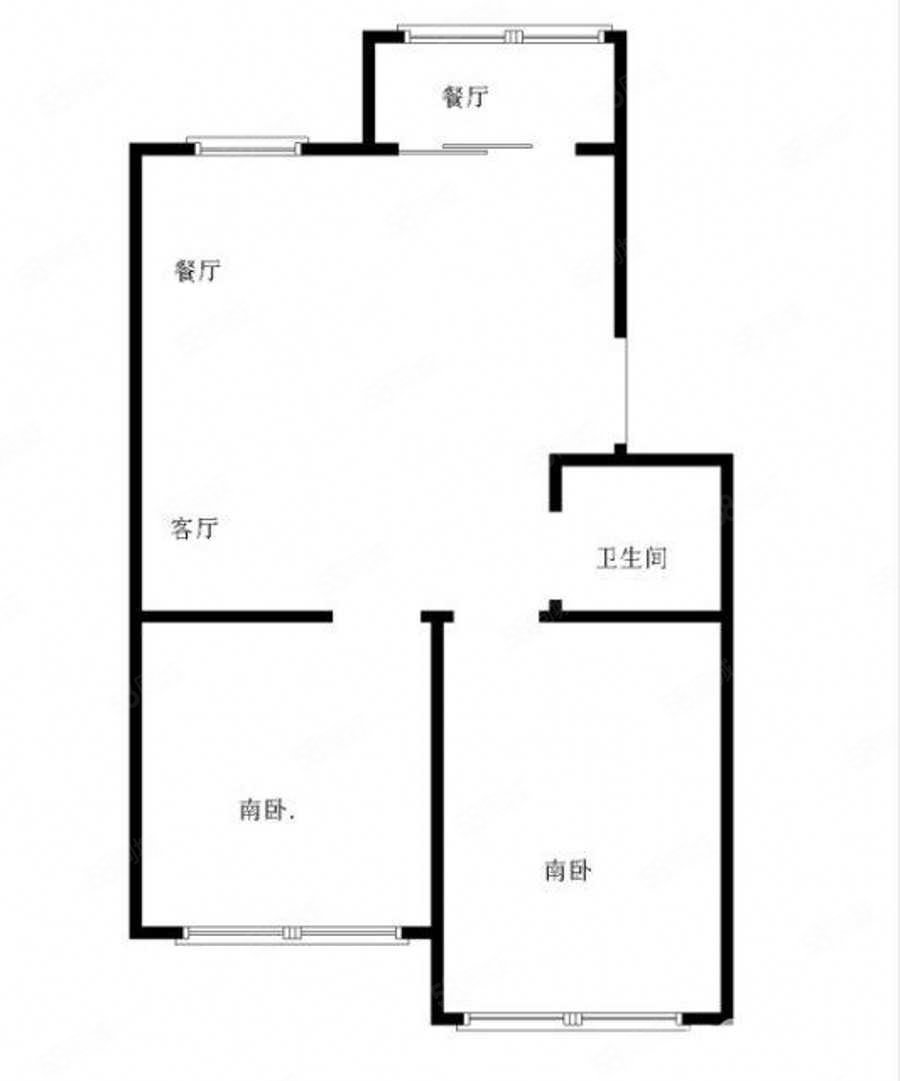 颐海听鸥3室2厅1卫87㎡南北53万