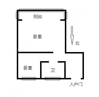 黎明金叶新苑1室0厅0卫51.3㎡西南57万