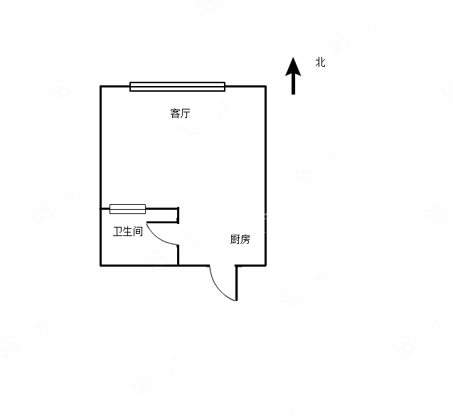 创客公园里1室1厅1卫40㎡南北28万