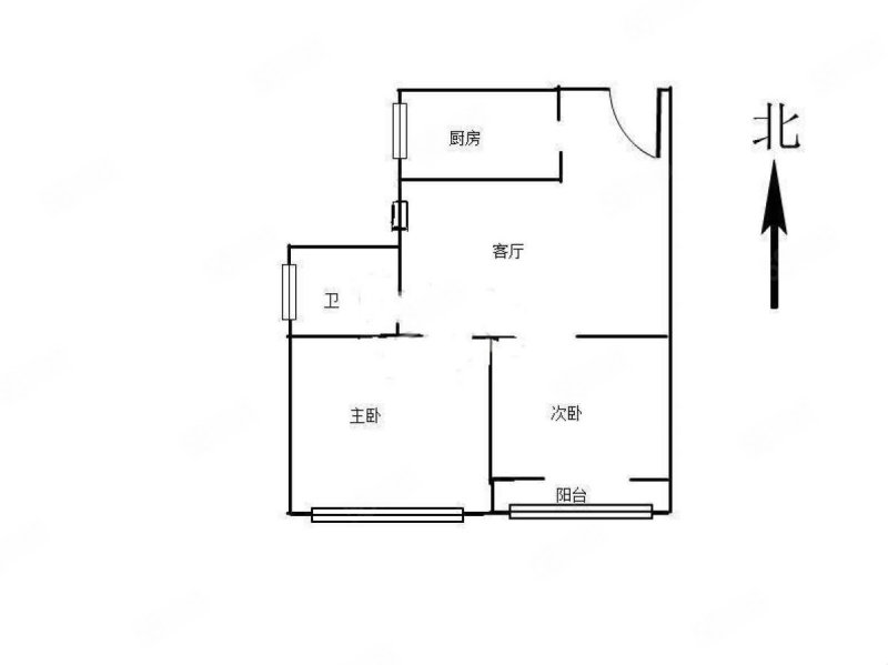 徽盐湖畔明珠2室2厅1卫68㎡南北39.8万