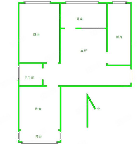 秀水俪都3室2厅1卫97㎡南北65万