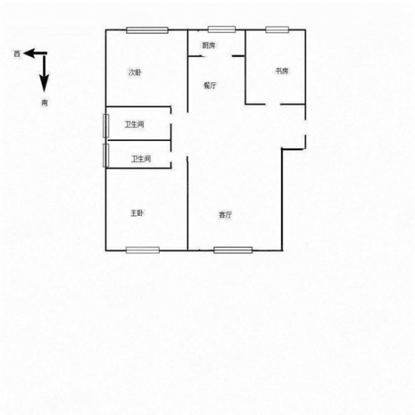 翡丽湾3室2厅2卫145㎡南北98万