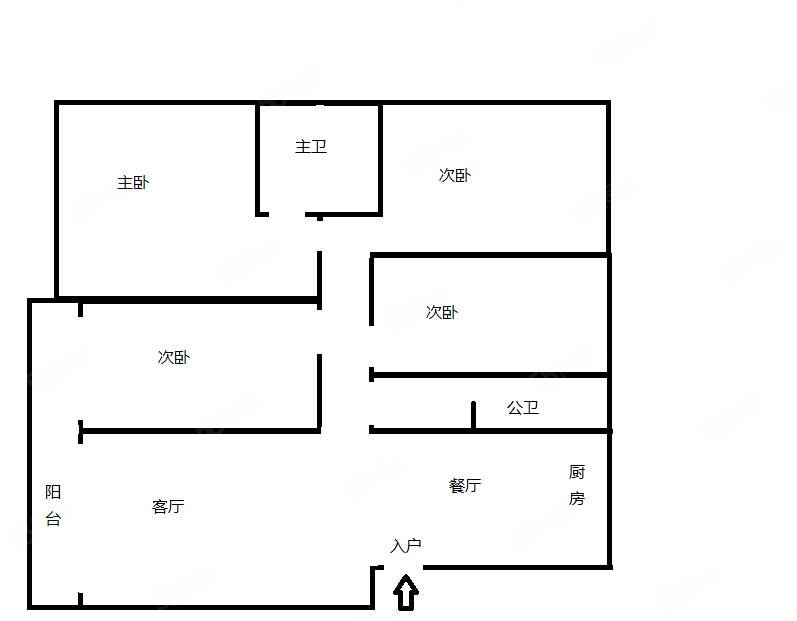 林丰商住小区4室2厅2卫172.68㎡南北77万