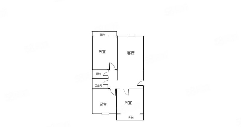 金隆住宅小区3室1厅1卫108㎡南北98万