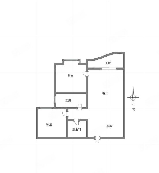 一城新界2室2厅1卫93㎡南北70万