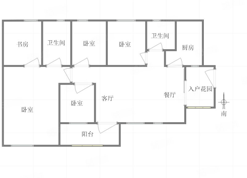 华润二十四城紫云府4室2厅2卫123㎡南北208万