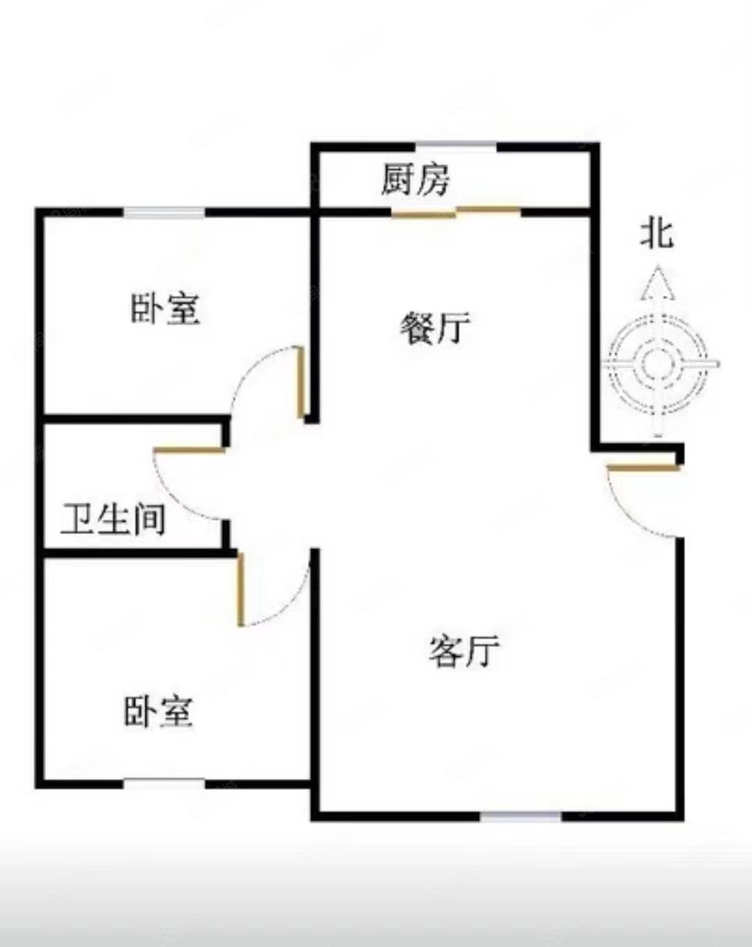 上都嘉苑(锡林浩特)3室2厅1卫122㎡南75万