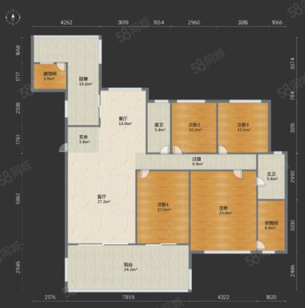 南苑A区4室2厅2卫182.07㎡南820万