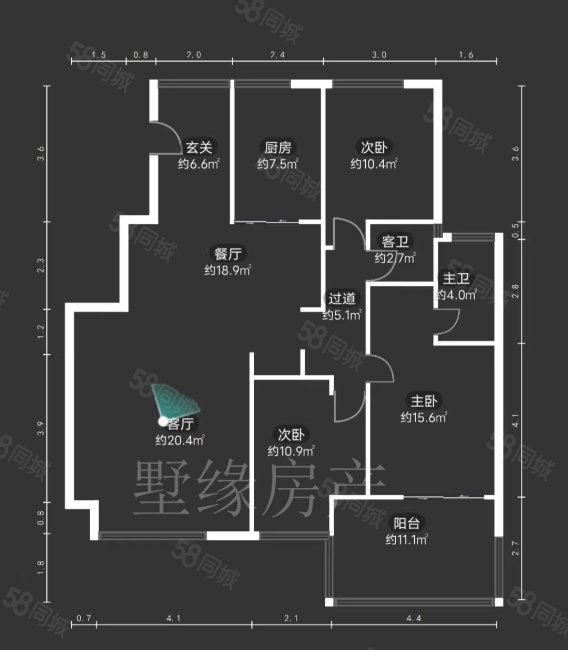 富春硅谷麓园(公寓住宅)3室2厅2卫102.73㎡南北252万