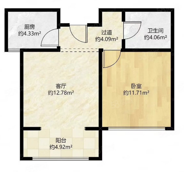 丽月林语北区3室2厅2卫127㎡南北82万