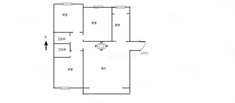 行宫御东园3室2厅2卫142.17㎡南北300万