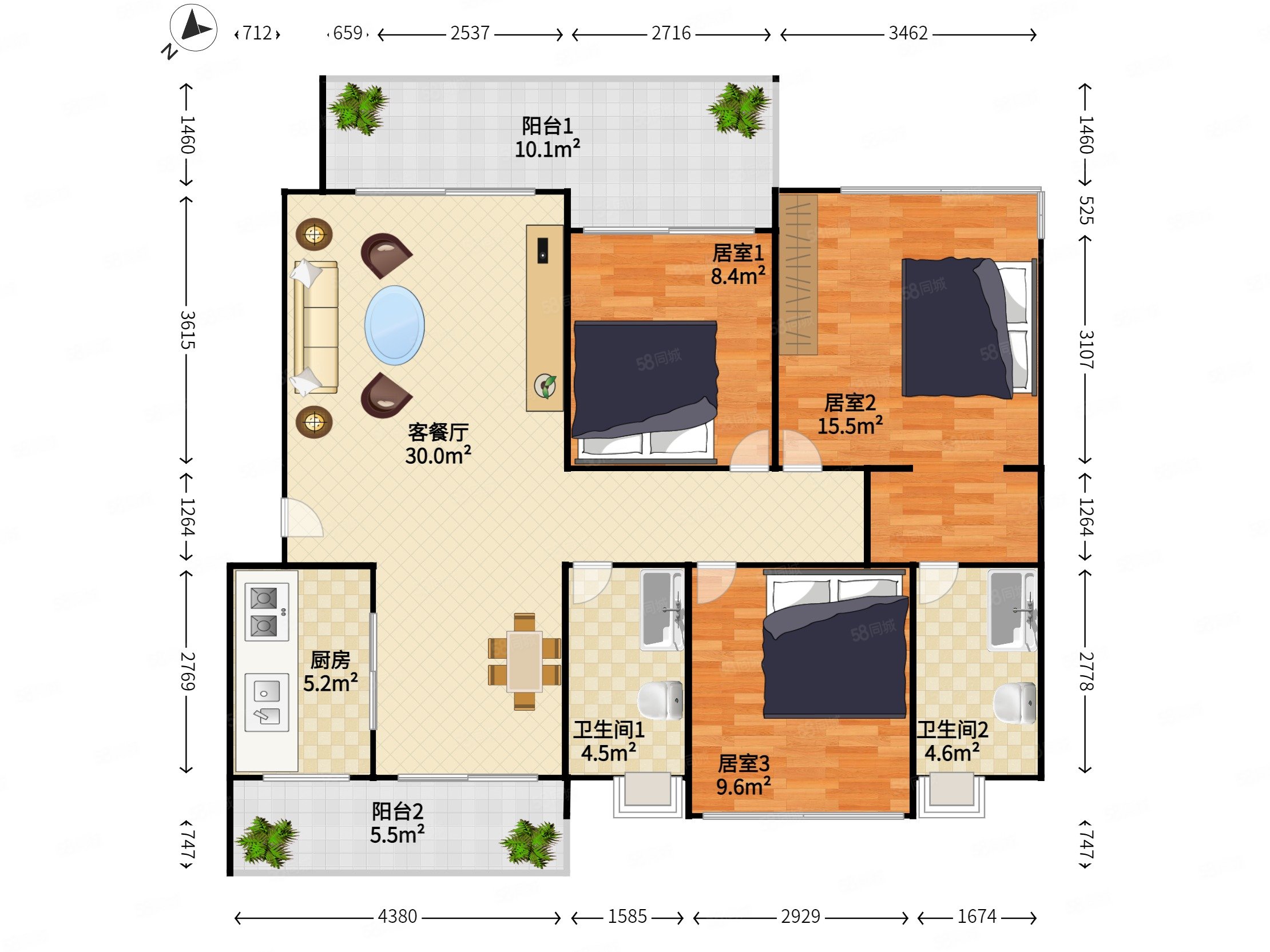 南沙金茂湾3室2厅4150万