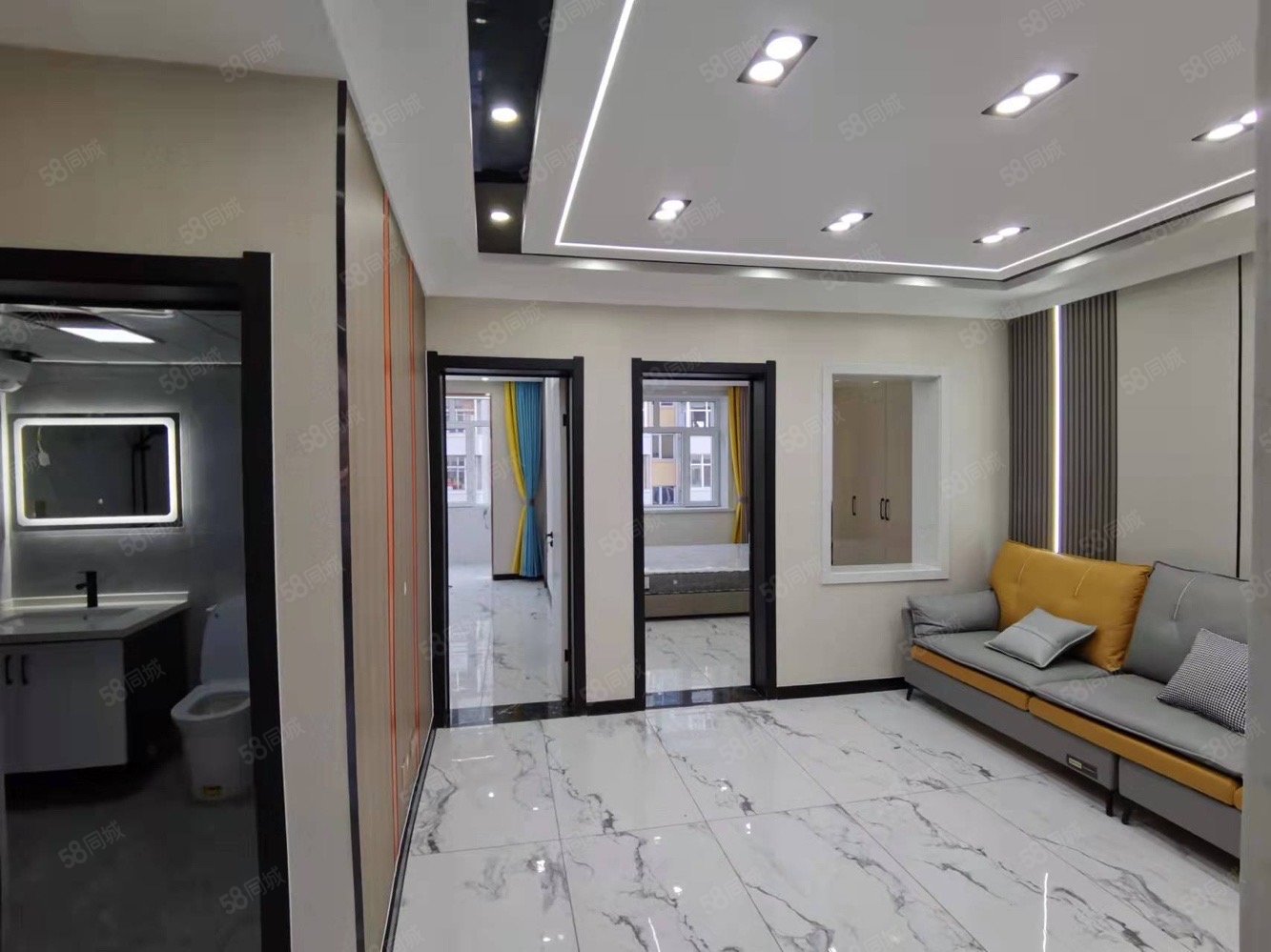 南二路烟草小区3楼三室明厅90平南北通透豪华装修拎包即住