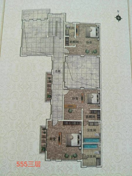 洞林湖新田城C区(别墅)7室4厅5卫550㎡南北360万