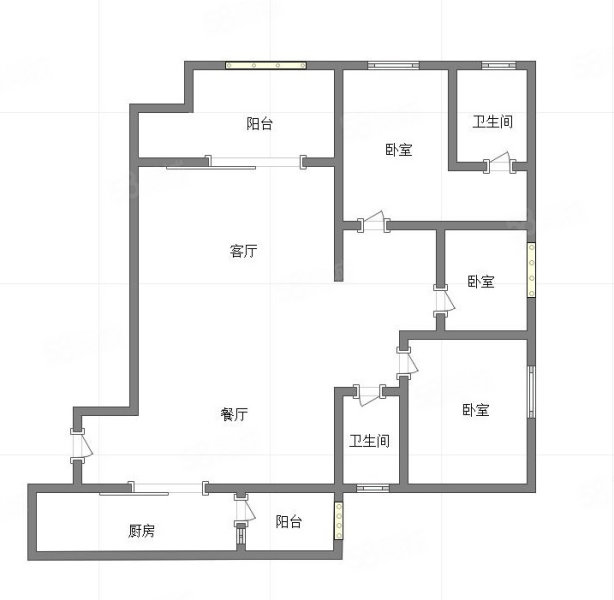 嘉悦江庭3室2厅2卫130㎡南北110万