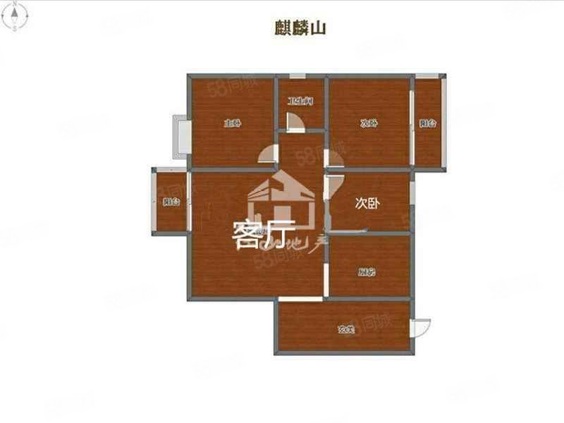 麒麟山3室2厅1卫108.7㎡南150万