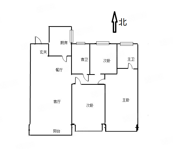 招商城市主场盛会3室2厅2卫115㎡南220万