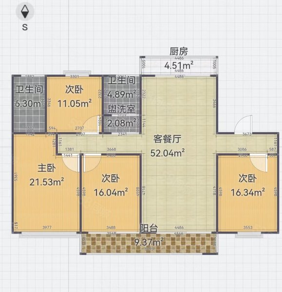 京师学院山4室2厅2卫144㎡南185.8万