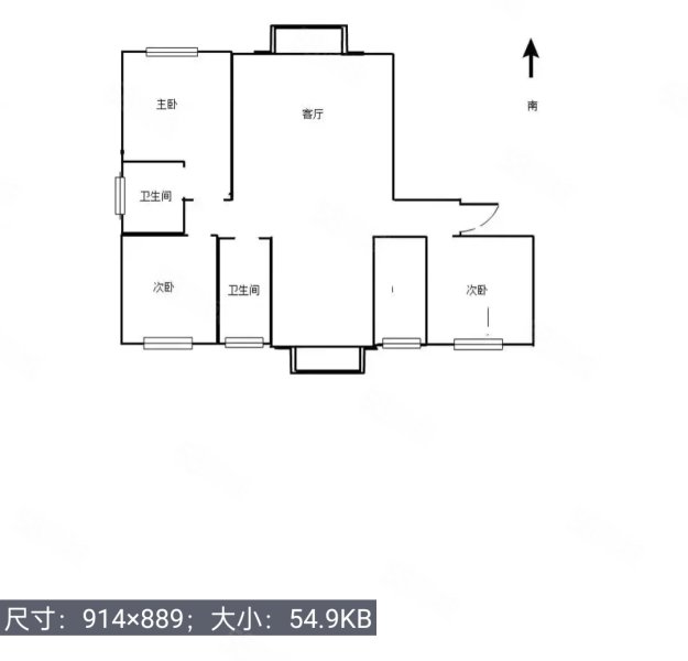 天伦首府3室2厅2卫124㎡南北66.8万