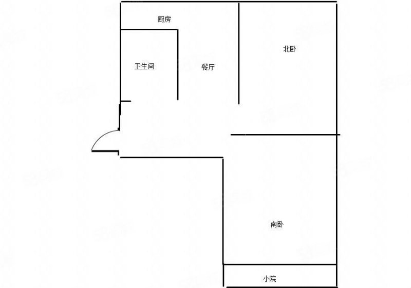 滨海小区2室2厅1卫68㎡南北13.5万