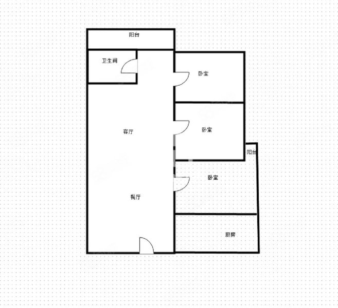 江宇世纪城(三期)3室1厅1卫94㎡东70万